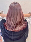 大人可愛い20代30代40代イルミナカラー/艶感ミルキーピンク