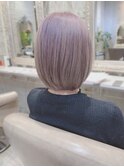 ホワイトラベージュボブ