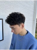 スパイキーショート×パーマ