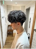 ビジネスモテるマッシュ波巻きパーマ波巻きスパイラル