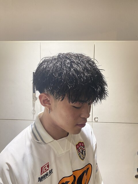 MEN'S HAIR/束間ショート/コンマヘア/ツーブロックマッシュ