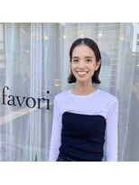 ファヴォリ(favori)&nbsp;【favori自由が丘】大人かわいい切りっぱなしボブ