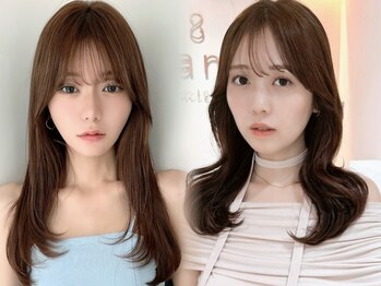 サンド ミュウ 横浜店(sand mieu)の写真/前髪と顔周りレイヤーカットで小顔に★韓国風くびれヘアやショート/ボブまで動きのある抜け感を演出！/横浜