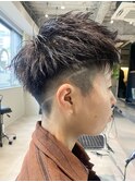 スパイキーショート/ライン/刈り上げ