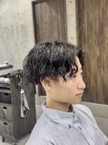 フイ 自由が丘(men's salon Hui)&nbsp;ハイトーンカラー/マッシュパーマ/アースカラー/men's/