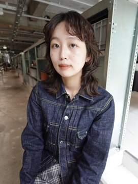 ロジ(loji) ミディアムドライなパーマ