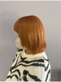 ブリーチありオレンジカラー♪
