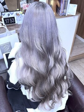 ブレイズヘアー(BLAZEhair) 【透明感プラス】ホワイトグレージュ×ブリーチ2回