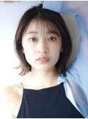 オリーブベージュ/ウェットヘア /レイヤーカット /川崎
