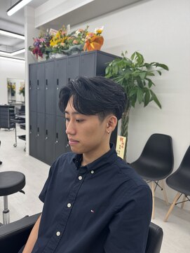 ステージ(STAGE) ニュアンスパーマ　センターパート