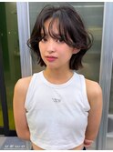 レイヤーボブ　顔まわりレイヤー
