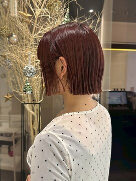 ショート/切りっぱなし/ブラウン【ktwo名古屋/栄/矢場町/栄町】