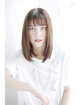 シュシュット(chouchoute) 大人ガーリーミディアムレイヤー似合わせカットダークアッシュ24