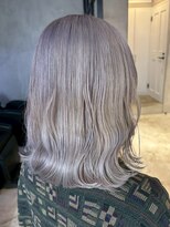 エリマ 調布(elima) 調布ダブルカラーレイヤーボブウルフショートヘアベージュカラー