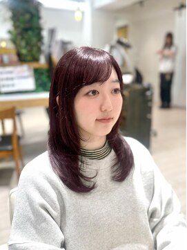 アルクバイネオリーブ 荻窪店(arc by neolive) ロングレイヤー×ラベンダーブラウン