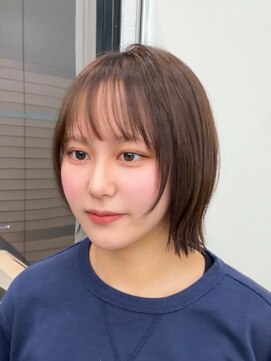 サンド 大阪梅田(sand) @cho_no.asato_sand /ココアベージュ/ボブ/レイヤーカット