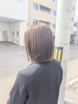 カラフェ(carafe)&nbsp;ぱつっとボブ　切りっぱなしボブ　髪質改善カラー　札幌大通