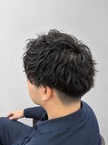 メルシー ドゥ メンズ(merci deux)&nbsp;刈り上げアップバングスパイキーショートパーマスパイラルパーマ