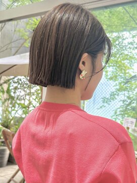 ヘア アンド スパ エジェリ プリム(hair&spa egerie prime) 【恵比寿】小顔切りっぱなしボブ/30代/40代/50代