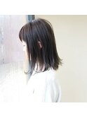 ハイライトグラデーション×プラチナグレー