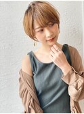 前髪色っぽショート