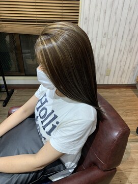 アヤメ(ayame) 【ayame大泉学園】ケアブリーチ_ハイライト_デザインカラー