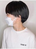 【morio 原宿】刈り上げマッシュ　モード系　黒髪　ツーブロっク