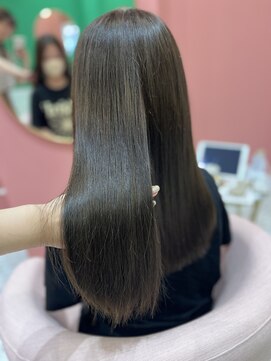 モア 岡崎(more) stylist大山 艶髪オリーブグレージュ 韓国