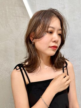 ロンド パルティール 大宮(Lond partir) シルキーベージュカラー×流れる前髪×レイヤースタイル