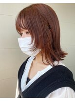 イースタイル 志都呂店(e-style com’s hair) フェイスレイヤーとオレンジカラー