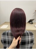 ワインレッドカラー×髪質改善トリートメント