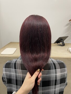 キー(kii) ワインレッドカラー×髪質改善トリートメント