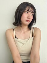 シーム(SEAM)&nbsp;肩上ボブ×オリーブアッシュ