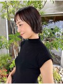 30代40代50代/眉上バング/ショートカット