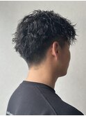 メンズ刈り上げツイストスパイラル