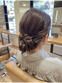 ヘアセット×シニヨン
