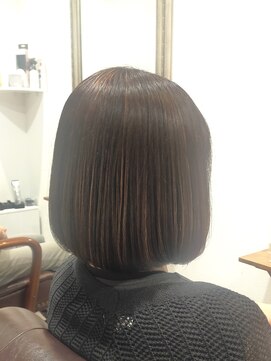 ヘアー グリーン(hair green) 30代40代50代/大人ボブ/ハイライトボブ/ツヤ髪スタイル