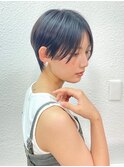 前髪長め大人小顔ショート30代40代50代　藤沢