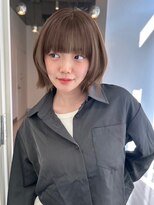 ユーフォリア 渋谷グランデ(Euphoria SHIBUYA GRANDE)&nbsp;レイヤーボブ　くびれヘア　透明感カラー　韓国ヘア