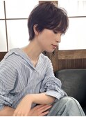 毛先パーマ/マッシュショート/ハンサムショート/丸みショート