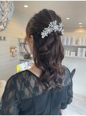 ヘアセット/ヘアアレンジ/浜松市/ハーフアップ/人気/結婚式