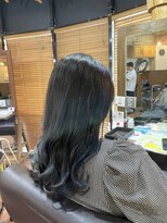 ロッソバイアルター 鎌取(ROSSO by aL-ter)&nbsp;【ハイライト/くびれヘア/アプリコットオレンジ】千葉香奈