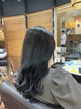 ロッソバイアルター 鎌取(ROSSO by aL-ter) 【ハイライト/くびれヘア/アプリコットオレンジ】千葉香奈