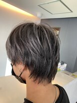 ヨルプラスディ(yoru+D)&nbsp;ショートウルフ×シルバーハイライト