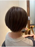 ショート/レイヤーカット/ボブ/ナチュラルブラウン