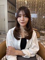 ロンドアベニール 北千住(Lond avenir)&nbsp;オリーブグレー/韓国風巻き/レイヤーカット/髪質改善/縮毛矯正