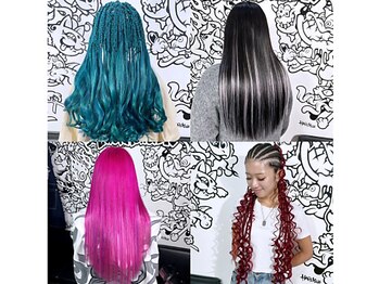 トリックストア(TRICK STORE)の写真/人毛編み込みエクステ,人毛シールエクステ,ウェーブ,特殊エクステ取扱◎ご希望にお応じてスタイルの相談OK!