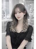 顔周りカットハッシュカットワンホンレイヤー