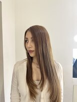 アルバサンス(albasanz) 透明感ミルクティーベージュロング