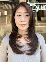 ユアナ(Yuana)&nbsp;大人女子の憧れ、ツヤ髪質改善のレイヤーカット！白髪ぼかし込み